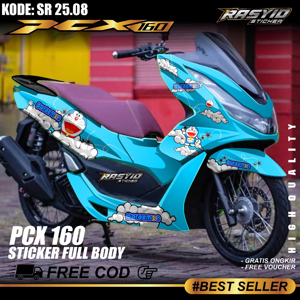 COD Sticker Decal Full Body Honda PCX Cbs Abs 160 Tahun 2021 2022 2023 2024 Decal Sticker Full Body 