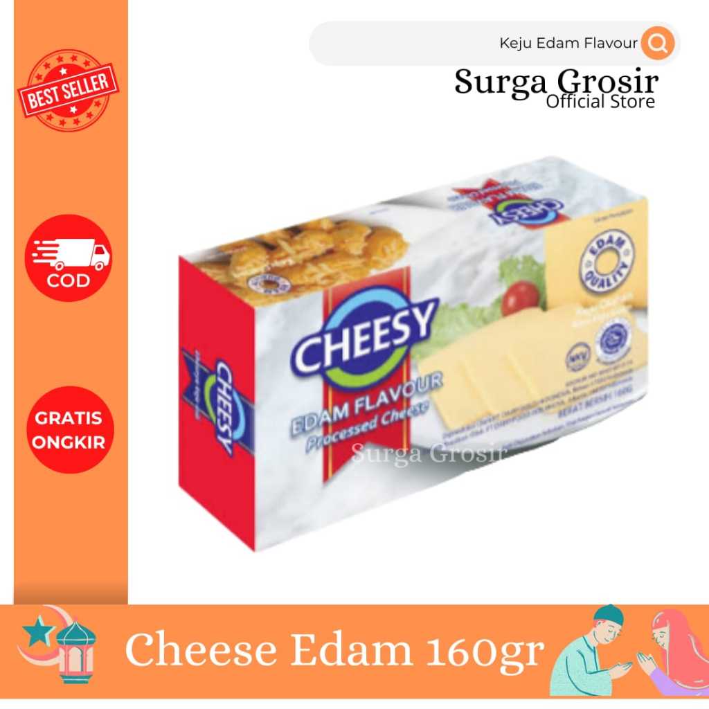 

Cheesy Edam Flavour Keju Rasa Edam Gurih 160gr ORIGINAL!!!! Halal PROMO!!