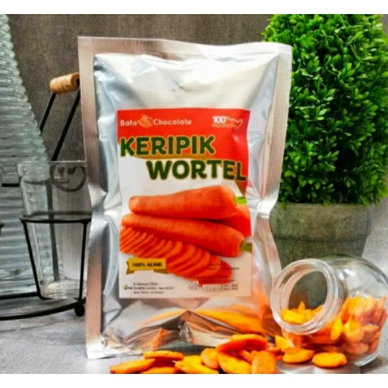 

camilan keripik buah wortel sehat diet
