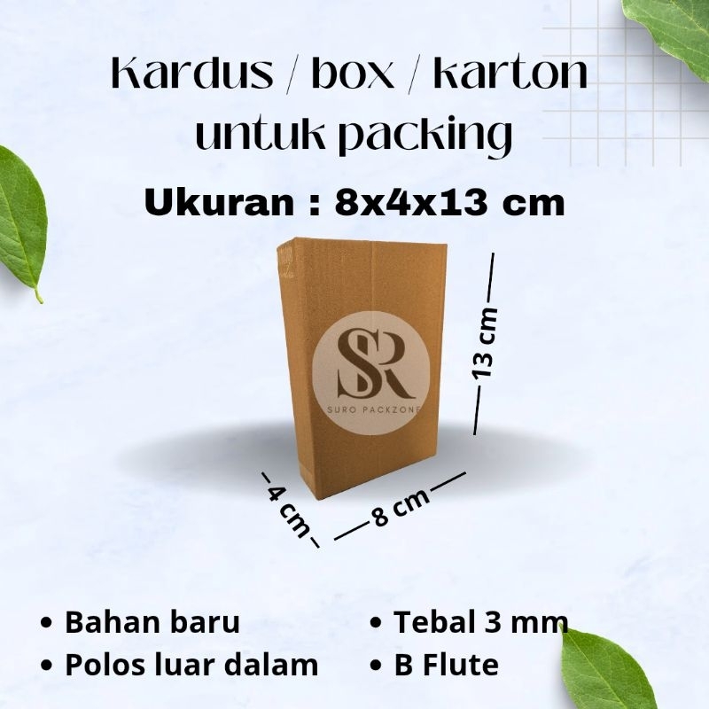 

Kardus Packing Ukuran 8x4x12 cm / Box Packing / Karton Packing Polos Baru dan Tebal