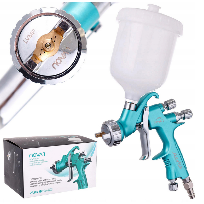 Spray Gun Auarita 600ml cup  Nova Light LVMP - HVLP ORIGINAL 1.3mm tip