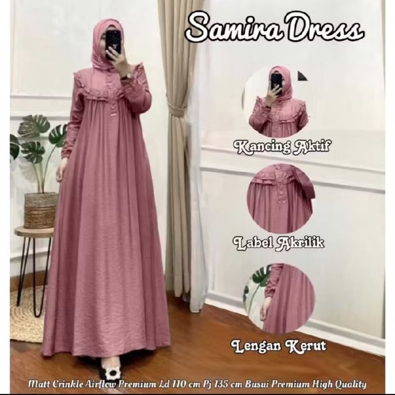 GAMIS SAMIRA DRESS//GAMIS CRINKLE MAXI