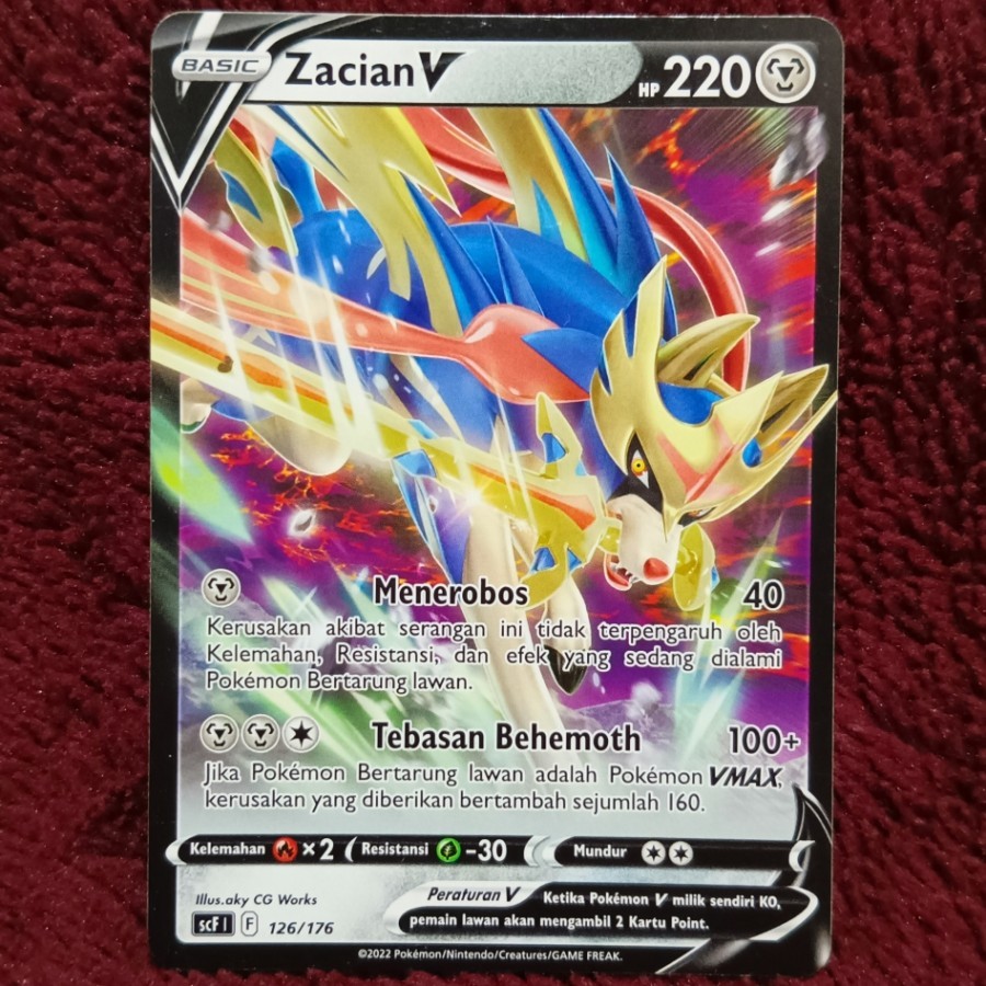 Zacian V TD scf 126/176 - Pokemon TCG Indonesia