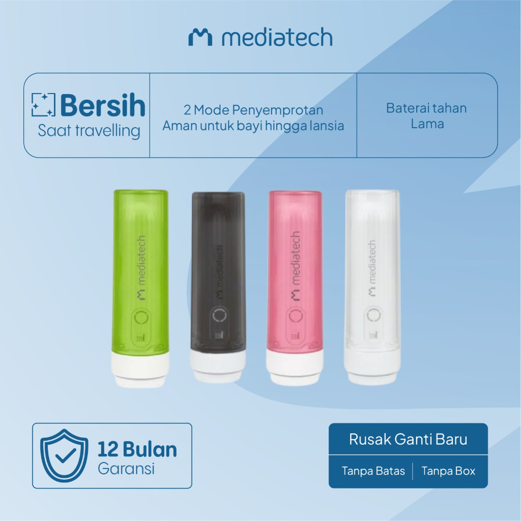 Mediatech Travel Bidet Rechargeable Jet Washer Portable