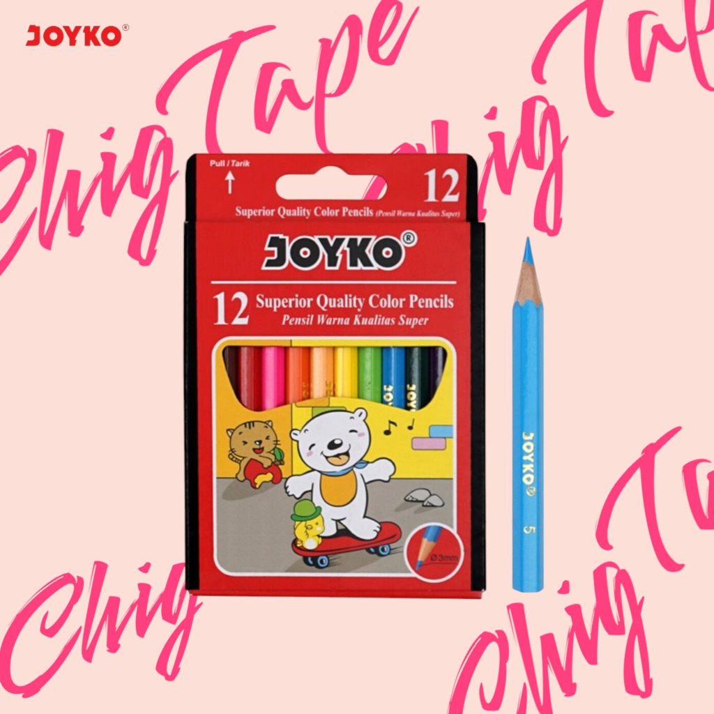 

Pensil Warna Kualitas Super JOYKO 12 Warna