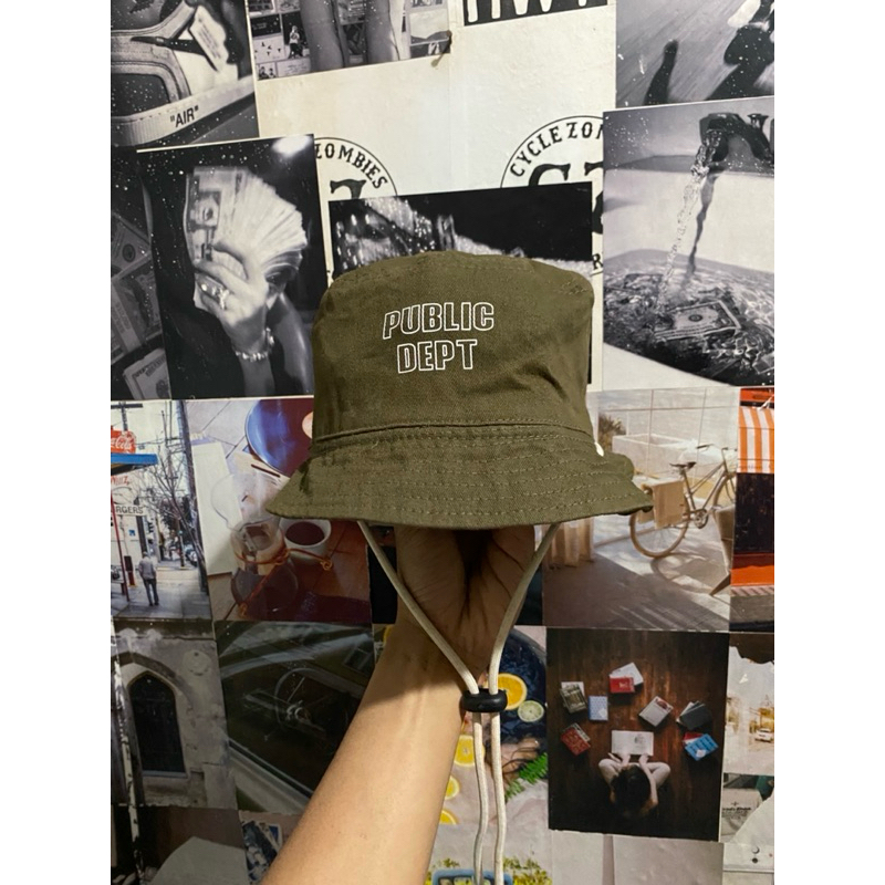 bucket hat public dept / preloved bucket hat / bucket hat second