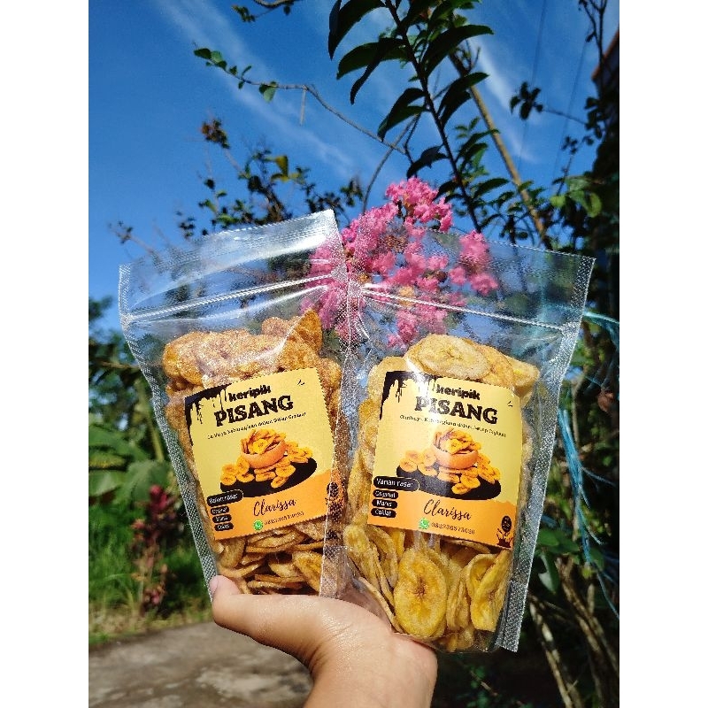 

KRIPIK PISANG CLARISSA, Kemasan 200gr siap kirim dijamin renyah