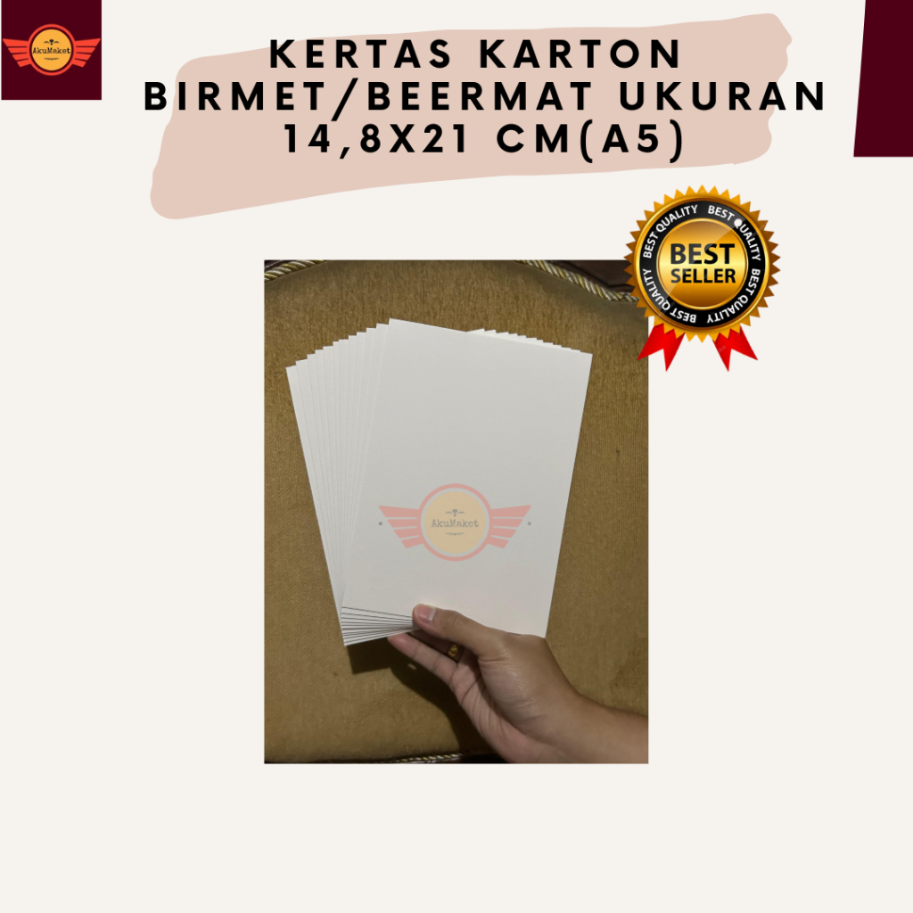 

Kertas Karton Birmet / Beermat ukuran A5 (14,8 x 21 cm) - Premium Quality