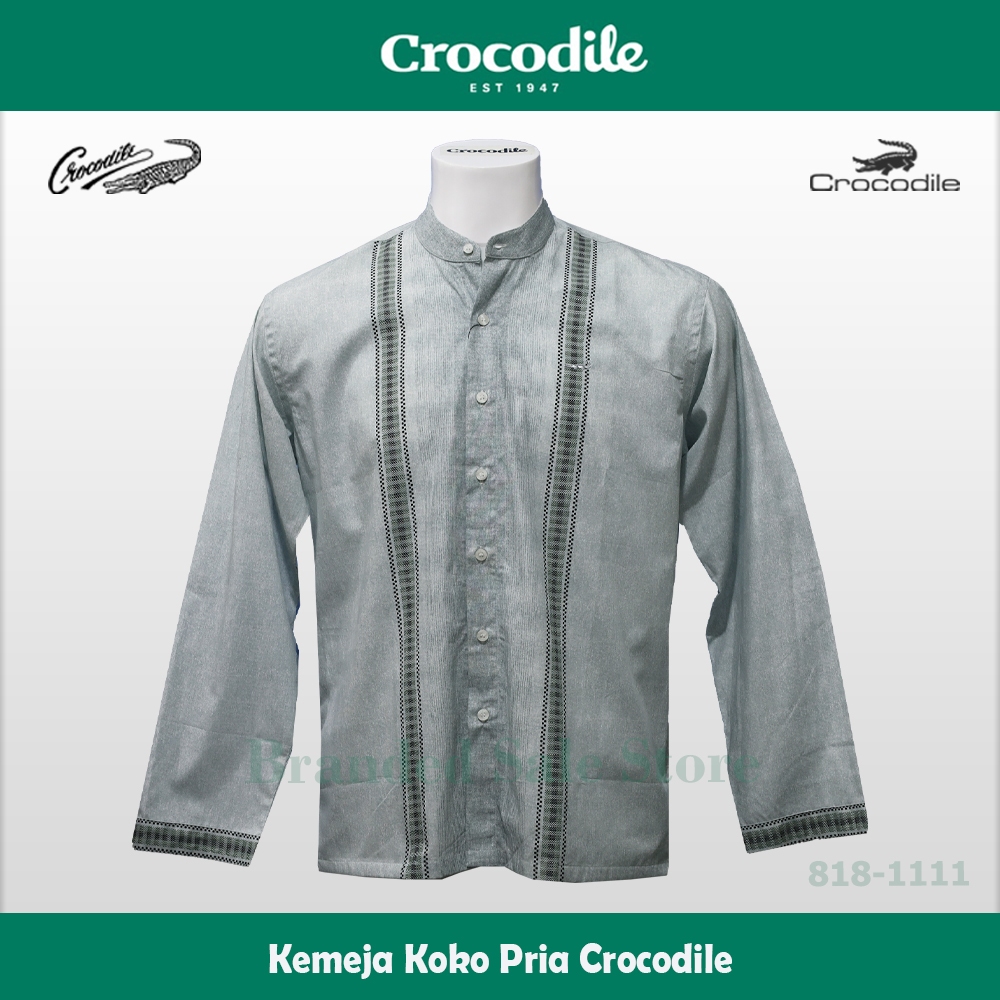 Baju Koko Crocodile / Kemeja Muslim Pria Modern Lengan Panjang Crocodile 818-1111-29