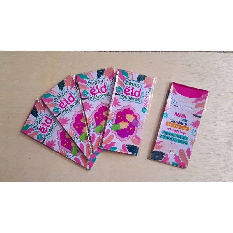 

[Isi 50pcs] Angpau Amplop Lebaran Panjang Karakter Aesthetic Murah