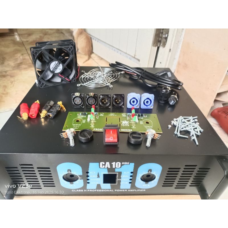BOX POWER AMPLIFIER  CA 10 MINI + full asesoris box ampli  MINI CA10