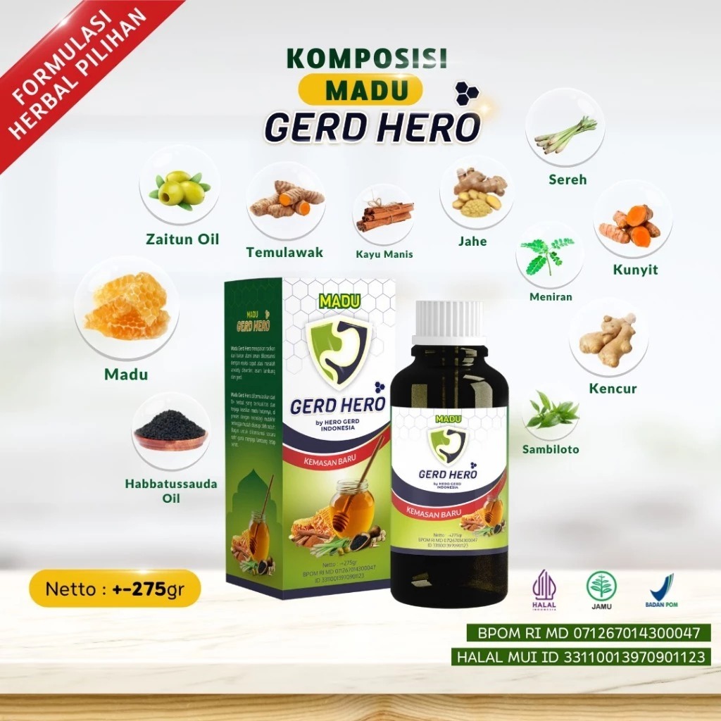 

Madu Gerd Hero Anxiety Kecemasan Berlebih Ulu Hati Nyeri Mual Muntah Dada Panas Berdebar Kliyengan