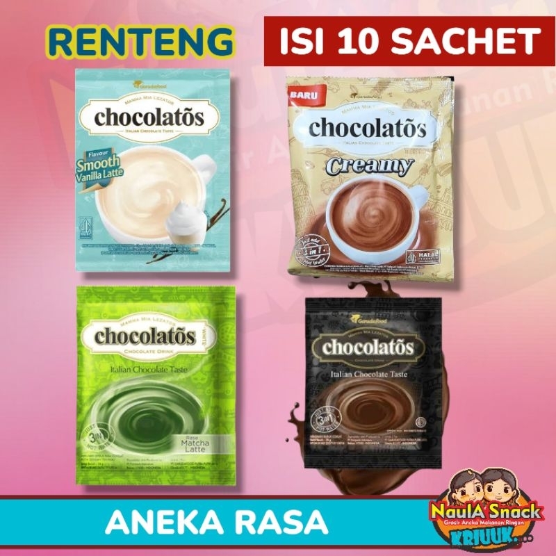 

Chocolatos Drink Renteng aneka rasa isi 10