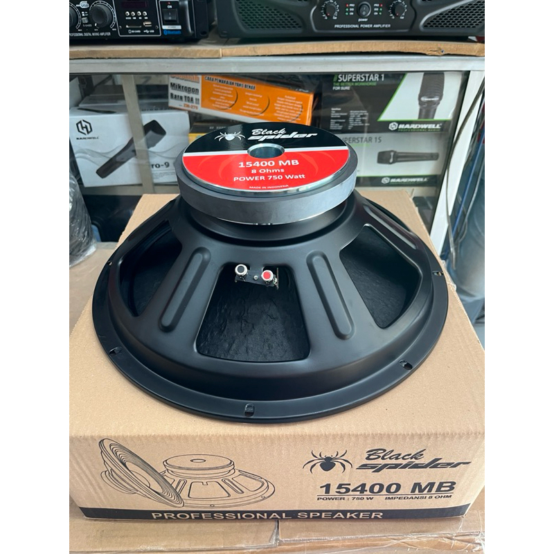 Speaker komponen Black spider 15400MB 15 in 15 inci 15 inch original Voice Coil 3 inci