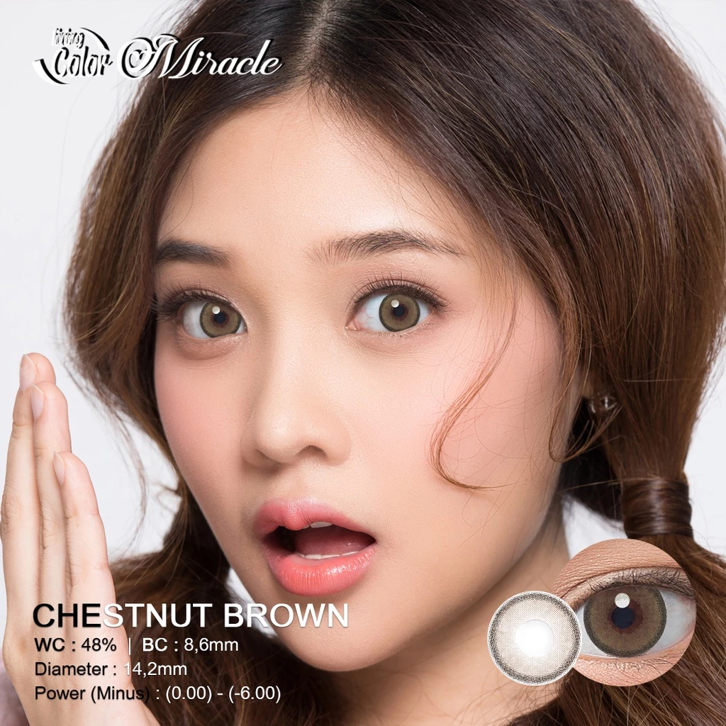 SOFTLENS MIRACLE NORMAL by Irislab/Charcoal Grey/Pine Brown/Black/Chestnut Brown/Azure Blue