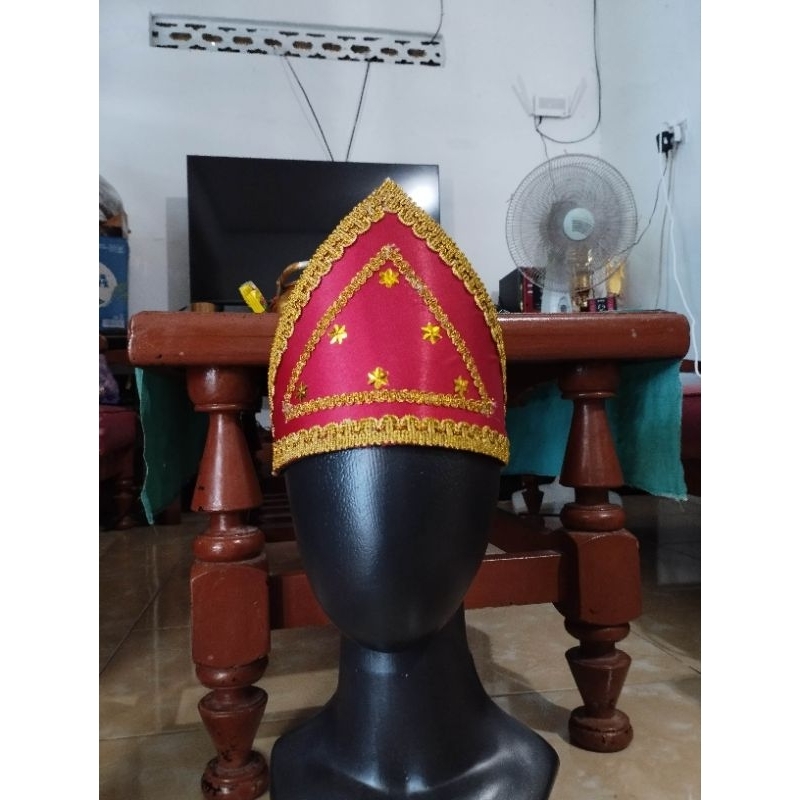 (COD) mahkota adat maluku laki laki/mahkota tari bisa dipakai untuk anak anak dan dewasa