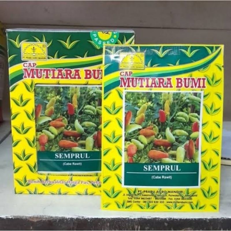 Benih Cabe Rawit SEMPRUL isi 500butir Mutiara Bumi
