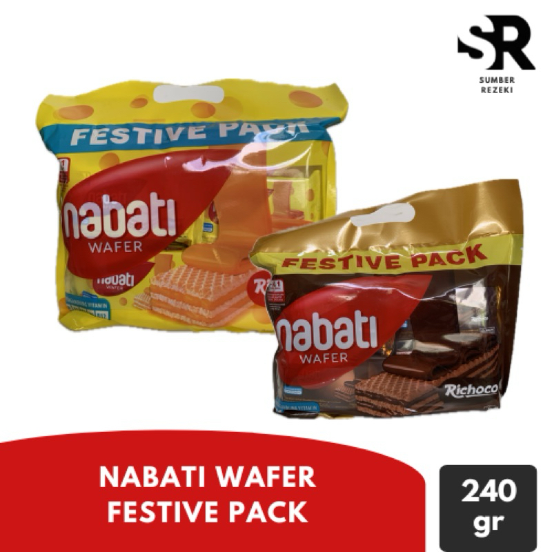 

Richeese Nabati Wafer Coklat dan Keju - Festive Pack - 240g