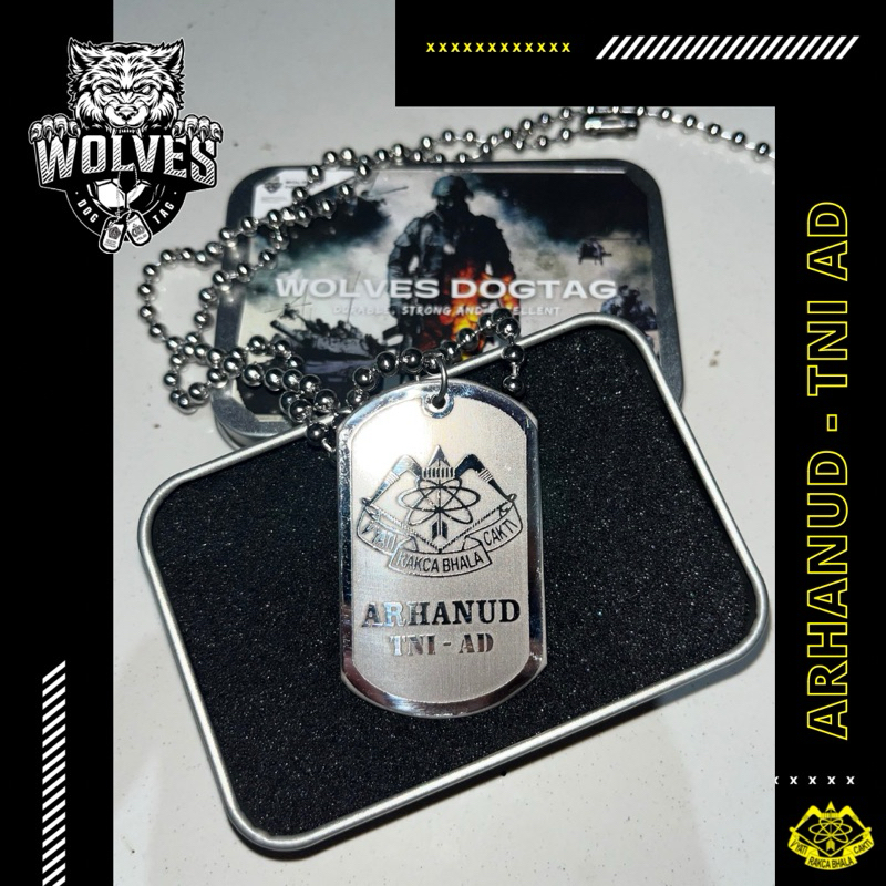 Kalung arhanud / kalung tni ad / Kalung logo arhanud / Dog tag TNI AD / Kalung TNI / aksesoris arhan