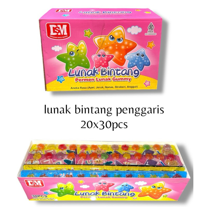 

LUNAK BINTANG PENGGARIS 30PCS