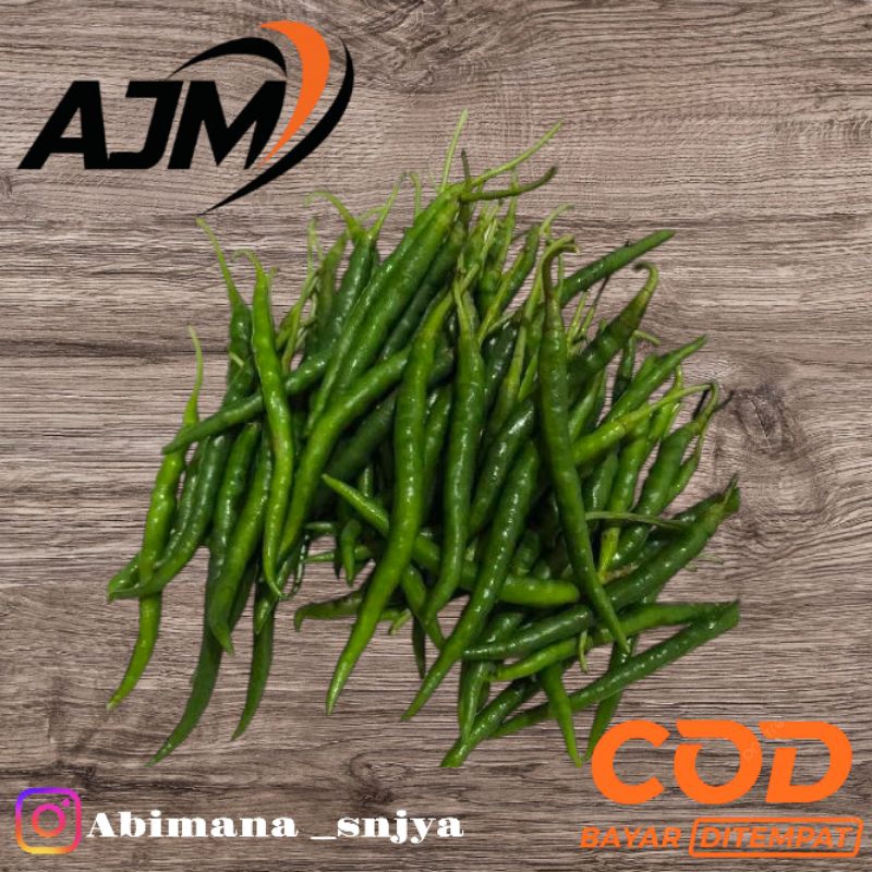 

Cabe cabai keriting ijo ramping or 1kg