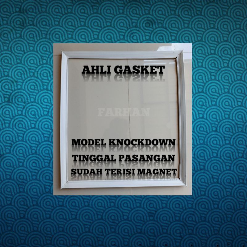 KARET GASKET PINTU KULKAS SHARP KNOCKDOWN 52x49 Cm