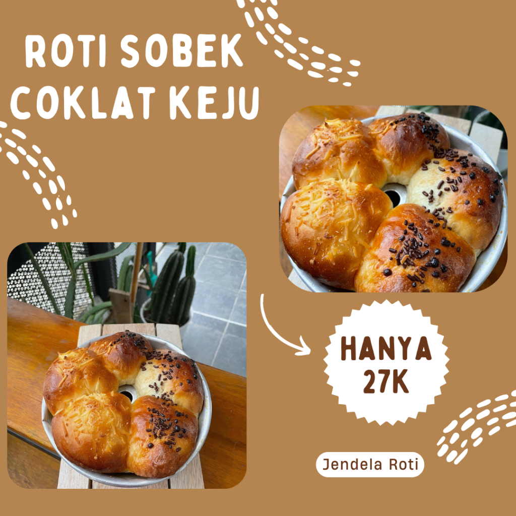 

Jendela Roti - Roti Sobek Coklat Keju