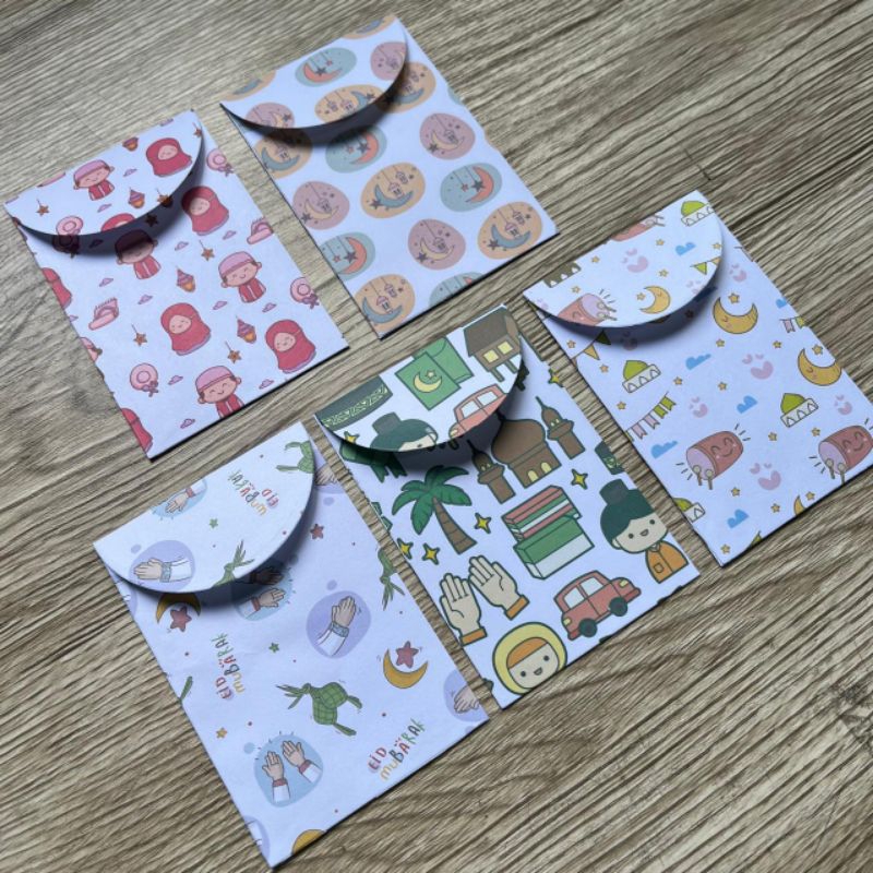 

(8pcs) Amplop mini 6x9cm, amplop Aesthetic, amplop lucu, amplop unik, amplop lebaran