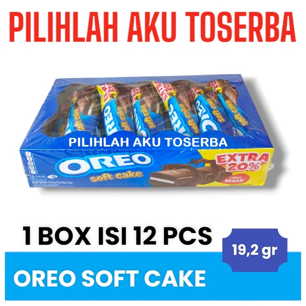 

Oreo Soft Cake Bolu Cokelat 16 gr - 1 Box Isi 12 pcs ( HARGA 1 BOX )