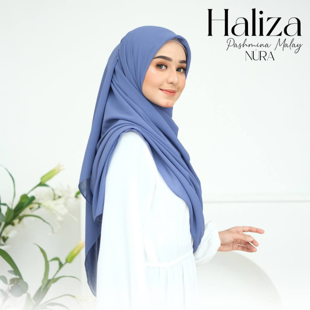 NURA - pashmina malay - hijab malaysia - kerudung pashmina - jilbab malaysia - haliza pashmina malay