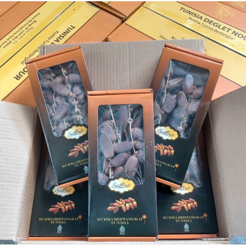 

Kurma Tangkai Tunisia Sunfruit Asli 400gr