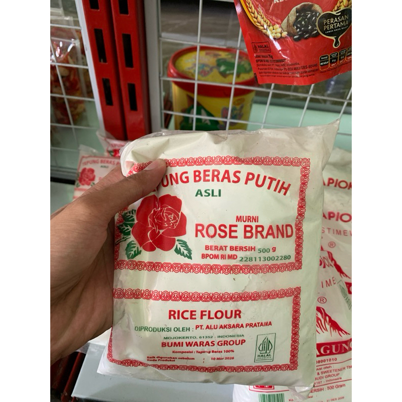 

Tepung beras putih rosebrand 500gr