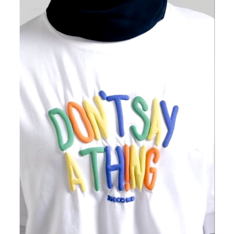 3SECOND KAOS PUTIH WANITA CROP ORIGINAL