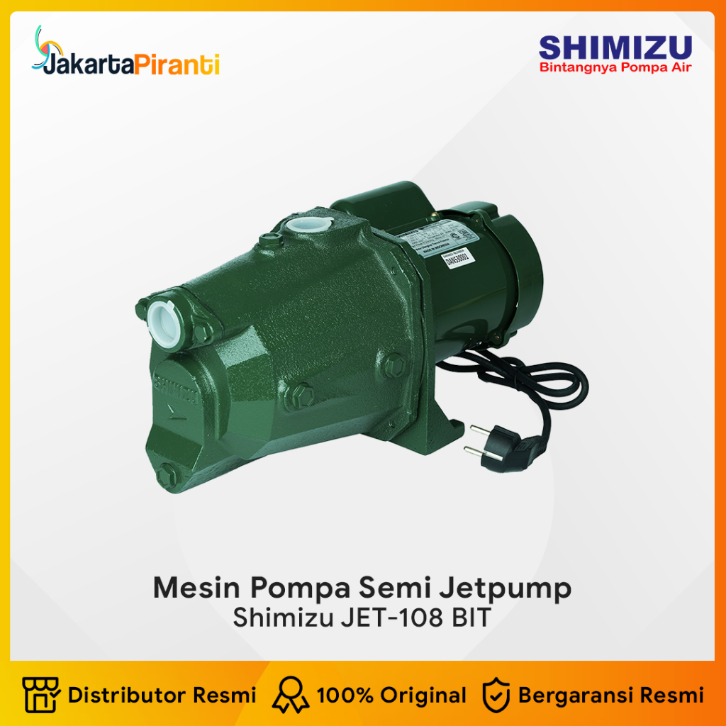 Mesin Pompa Air Sumur Dangkal Semi Jetpump Jetpump Shimizu JET-108 BIT