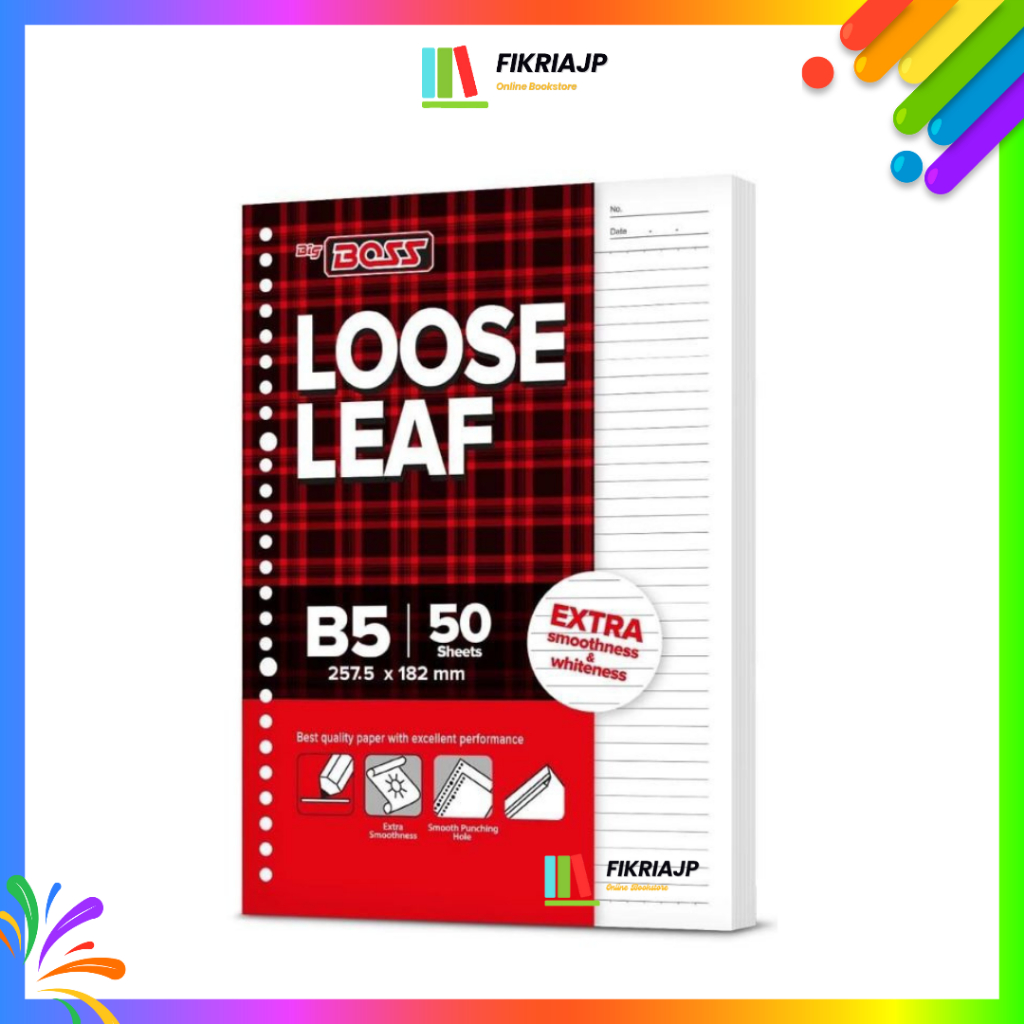 

Buku Loose Leaf BigBoss - Ukuran B5 Isi 50 Lembar