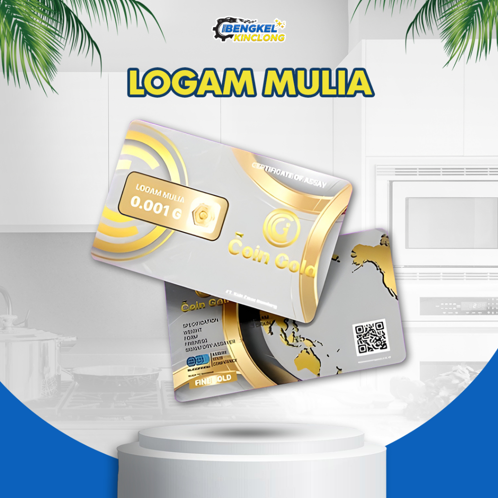 Logam Mulia 0.001 gram Coin Gold Coingold Babygold Mini gold Minigram Emas Kecil