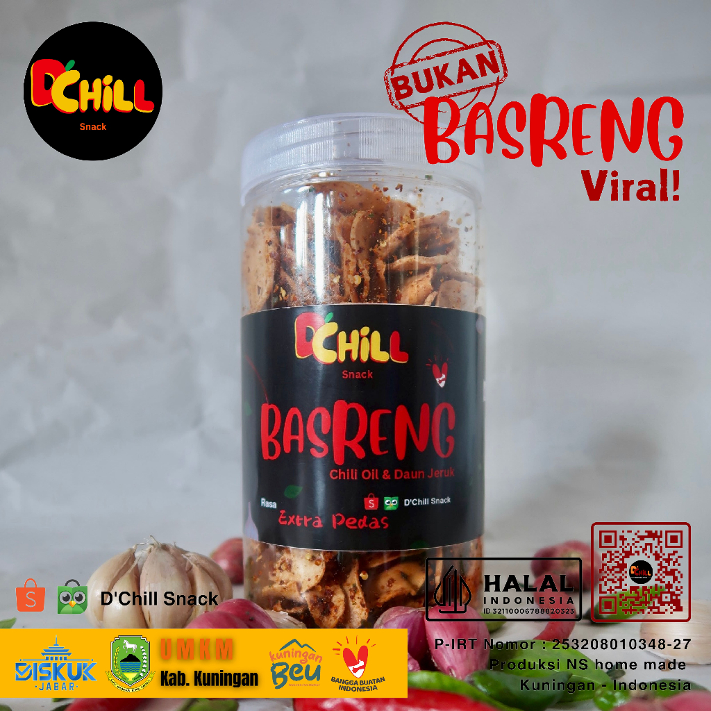 

Basreng Pedas Chili Oil Daun Jeruk (270 Gram)