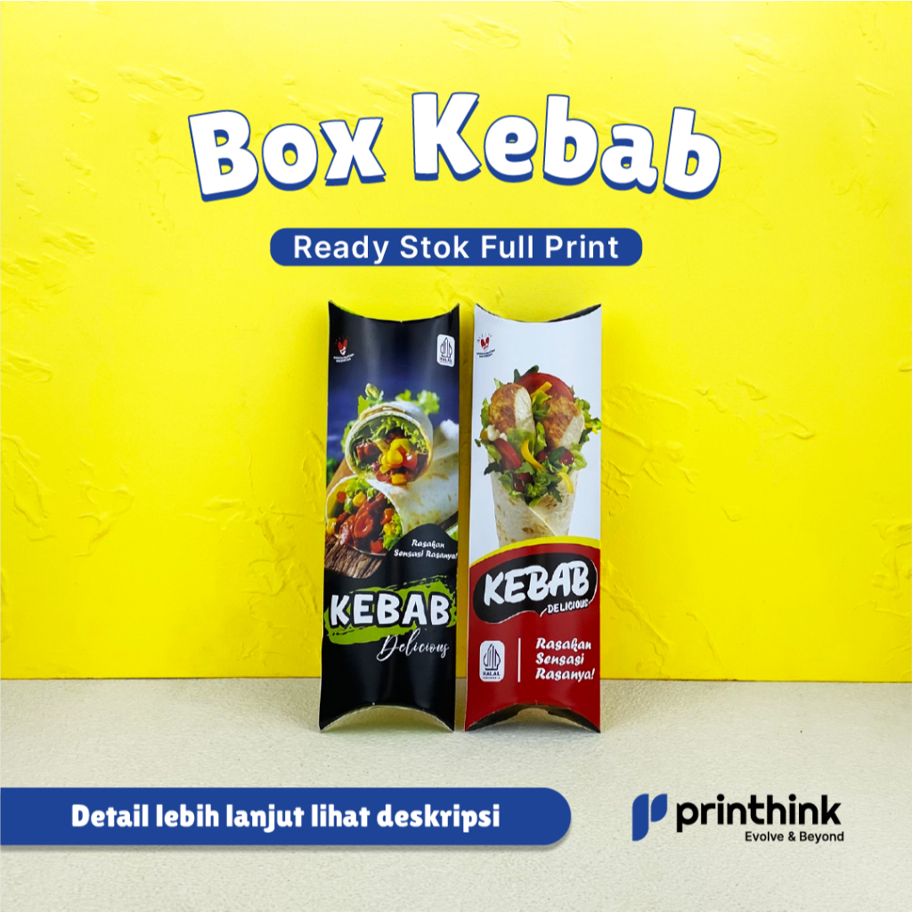 

Box Kebab Premium Kekinian | Packaging Kebab AC 230gsm | Kemasan Makanan Take Away