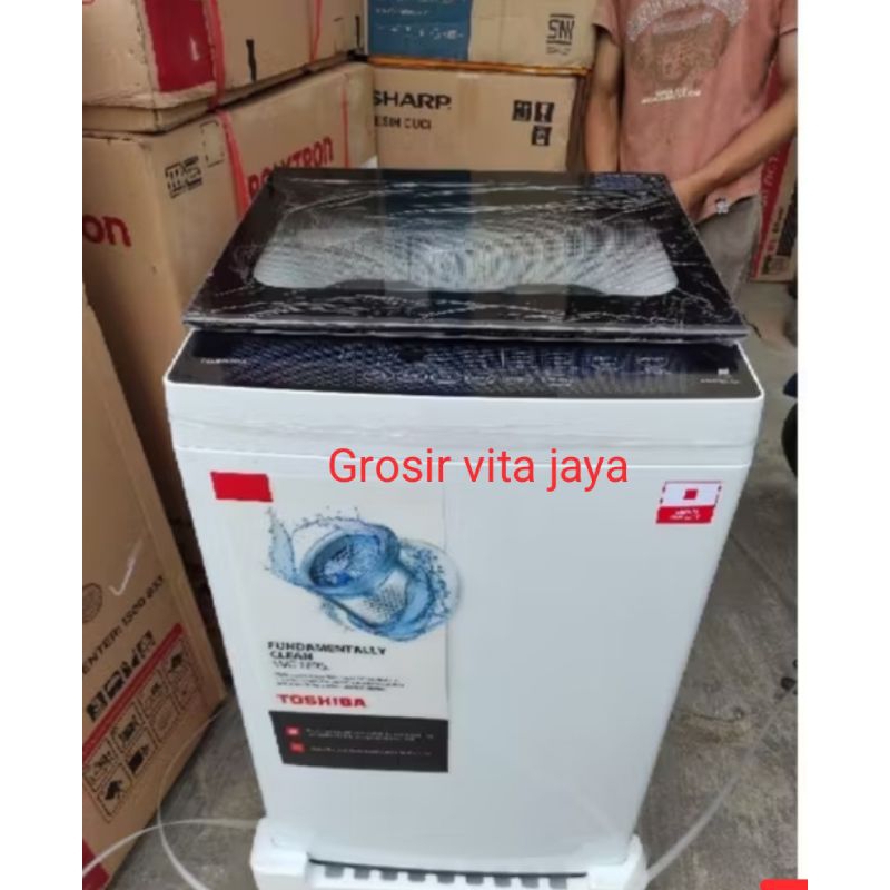mesin cuci 1 tabung Toshiba/mesin cuci 8kg 1 tabung top loading