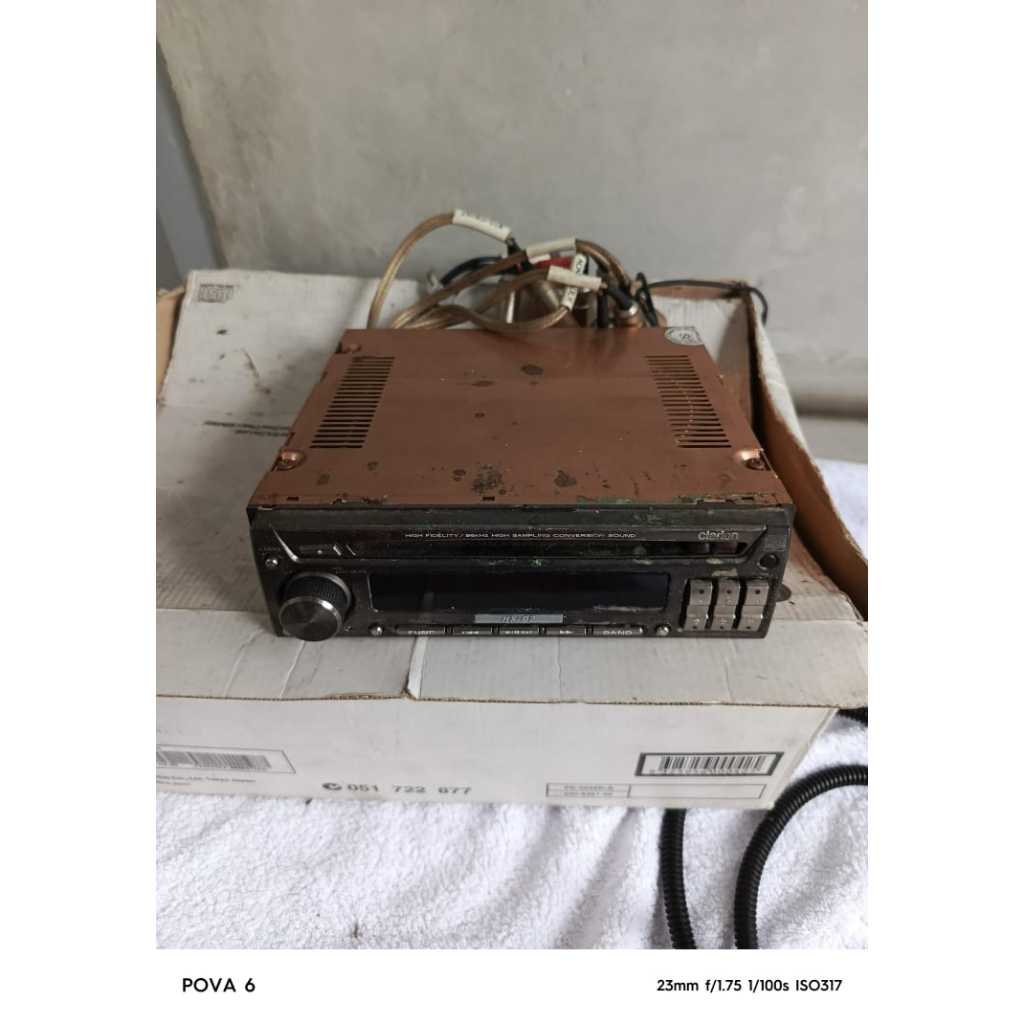 Tape Clarion HX-D2 minus CD tidak bisa keluar termasuk convertrr