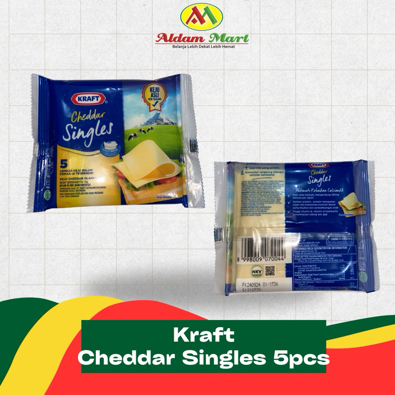 

A.M/ KRAFT Cheddar Singles 5 Lembar