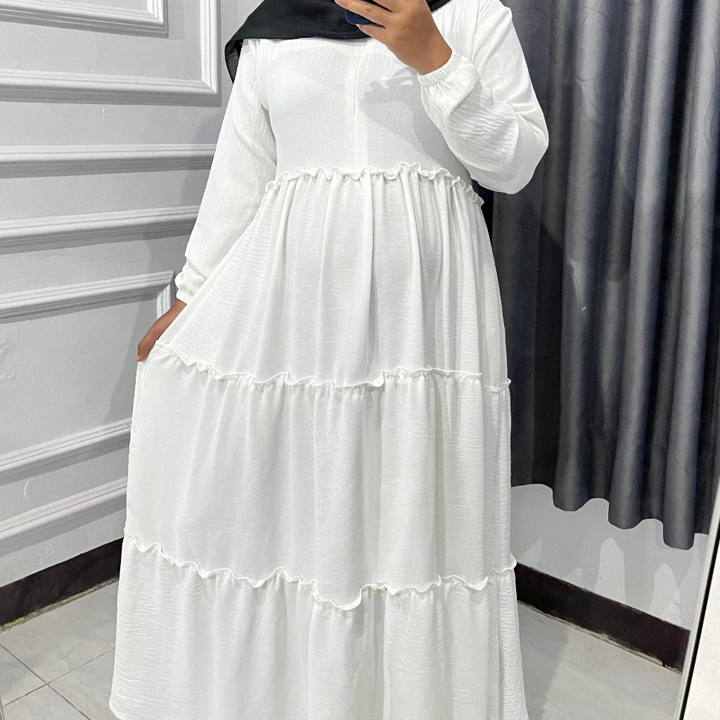 Gamis Susun Rempel Serut Luar / Gamis Wanita Terbaru / Gamis Muslimah Terbaru