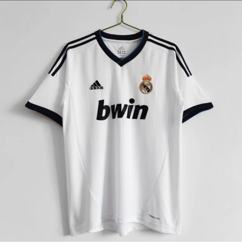 Jersey Kaos Baju Sepak Bola Real Madrid Home Putih Retro Klasik Classic Jadul Lawas Vintage Big Size
