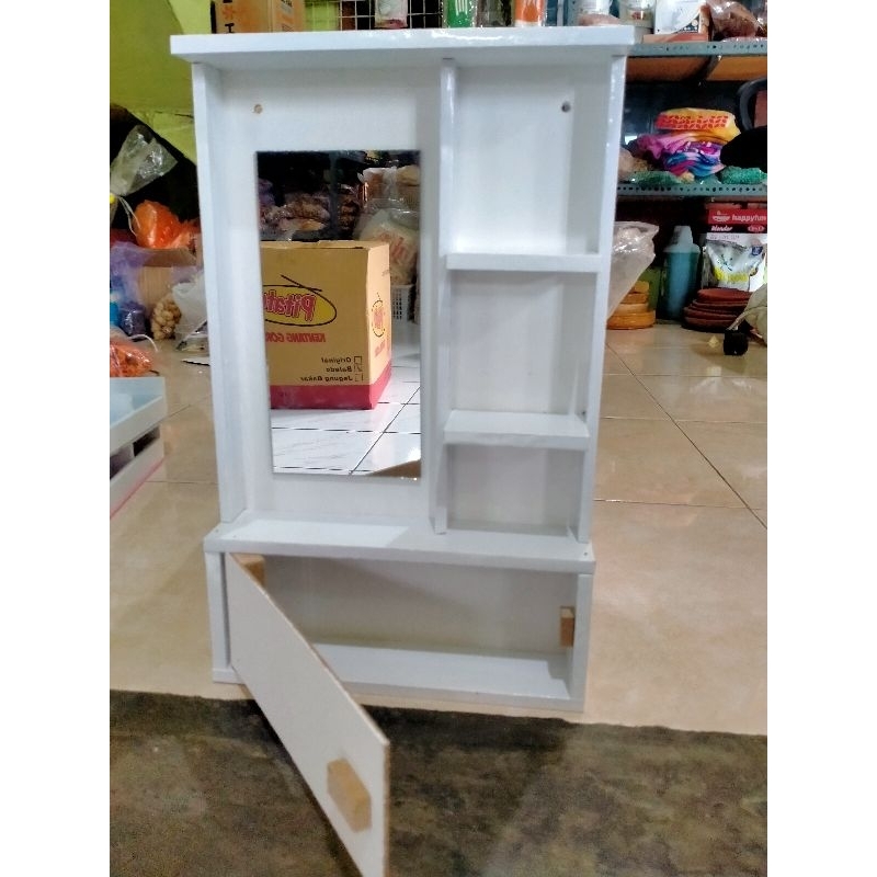 Cermin Rias Minimalis/Rak Kosmetik Gantung/Rak Rias Gantung