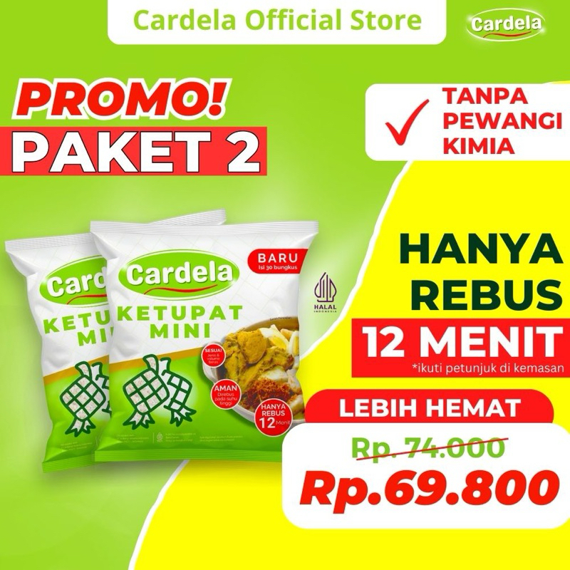 

[PROMO] CARDELA Ketupat Mini - 2 pak