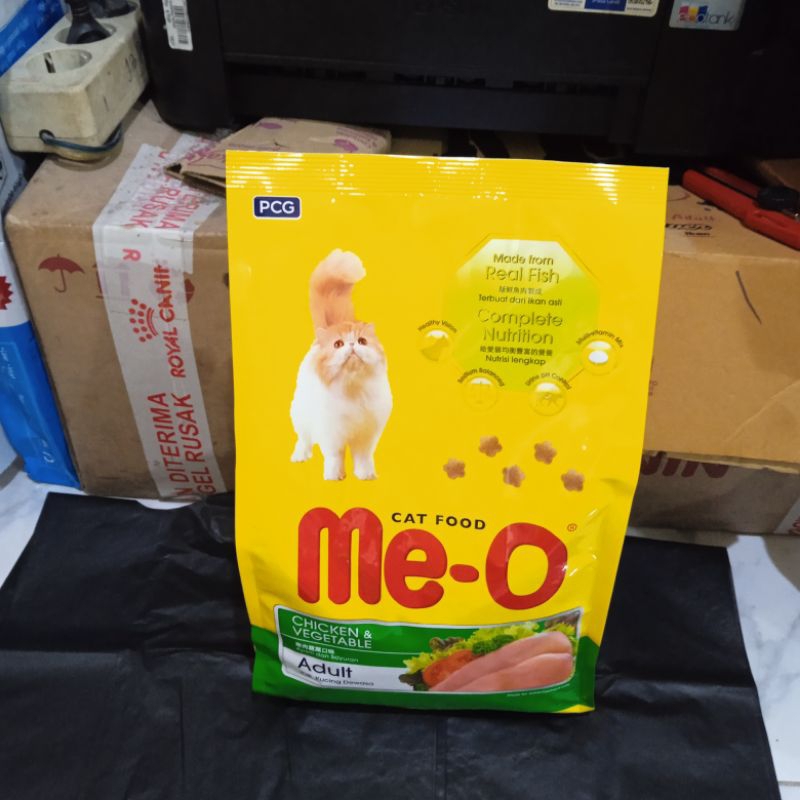 makanan kucing meo chicken 1,2kg cat food rasa ayam