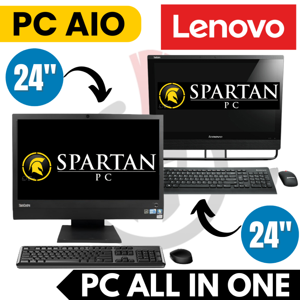 PC AIO Lenovo ThinkCentre Core i5 / i7 - 20" - 24" PC All In One Second Set Komputer PC Berkualitas 