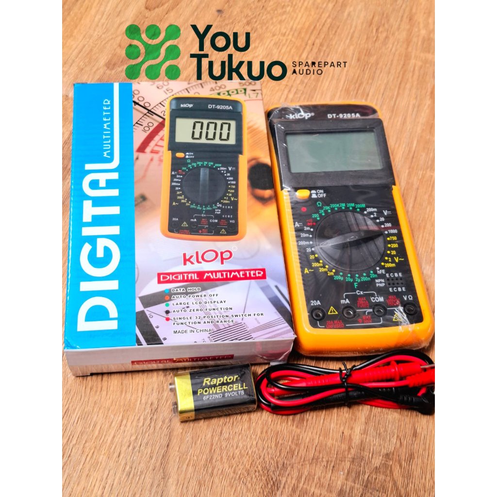 Digital Multimeter  Avometer DT-9205A Multitester Digital DT9205A