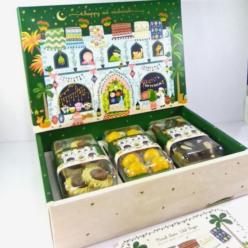

Hamper Idul Fitri - NAUREEN - 3 Toples Sedang - Bisa Pilih Kookies
