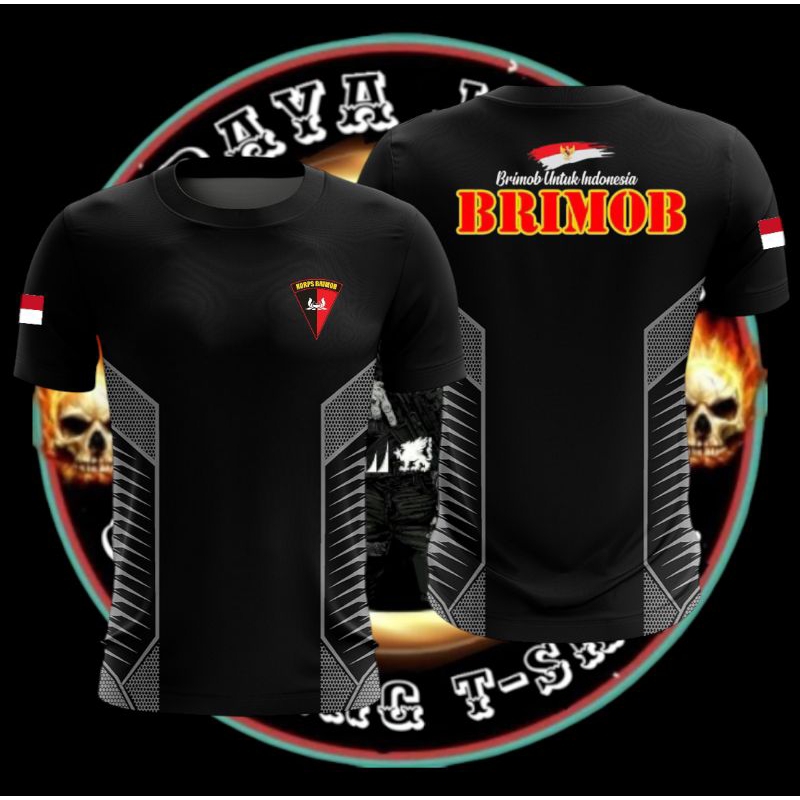 Kaos Jersey sablon Brimob / kaos Jersey atasan pria Brimob / baju brimob / baju olahraga brimob